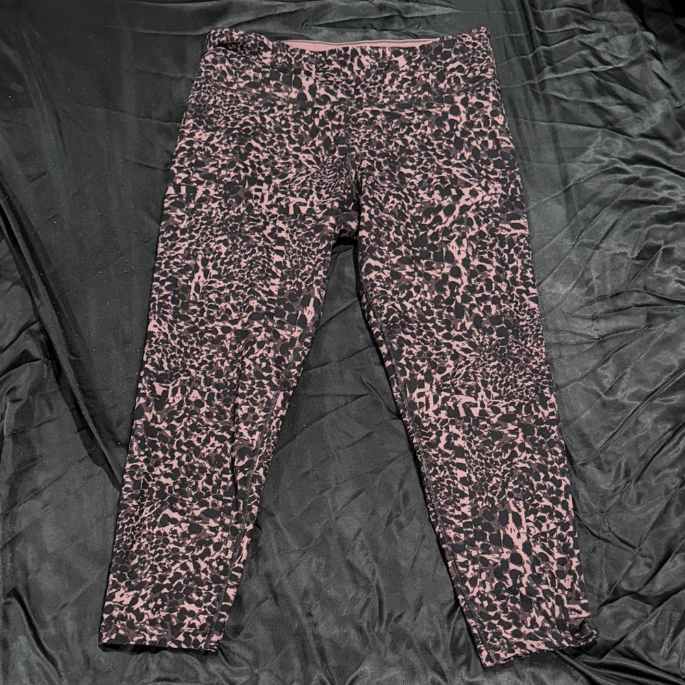 Calvin Klein Performance Stretch Leggings - Black and Purple